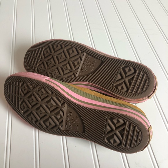 Converse One Star Camel, Pink, and Green Sneakers - Picture 9 of 10